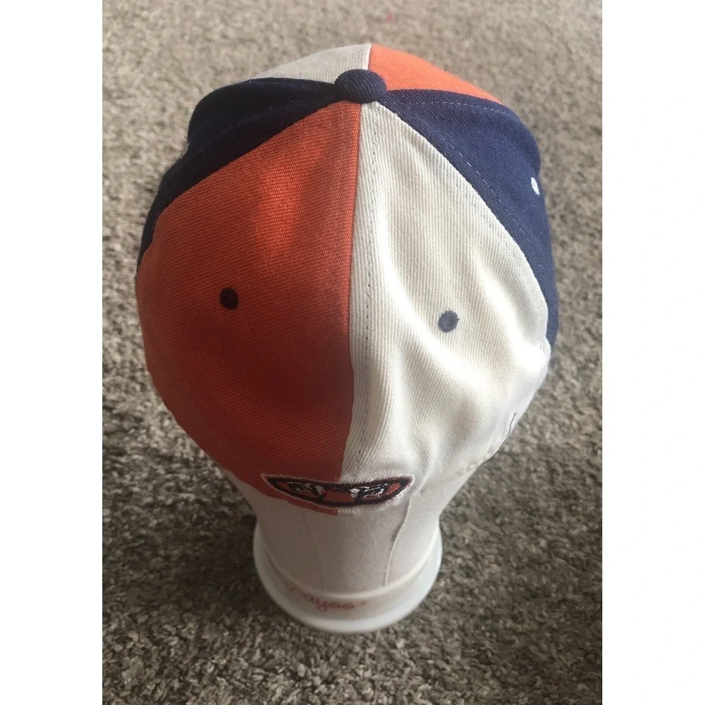 Vintage Auburn Tigers AU 90s Retro Orange Blue White Fitted 7 1/4 Zephyr Russia